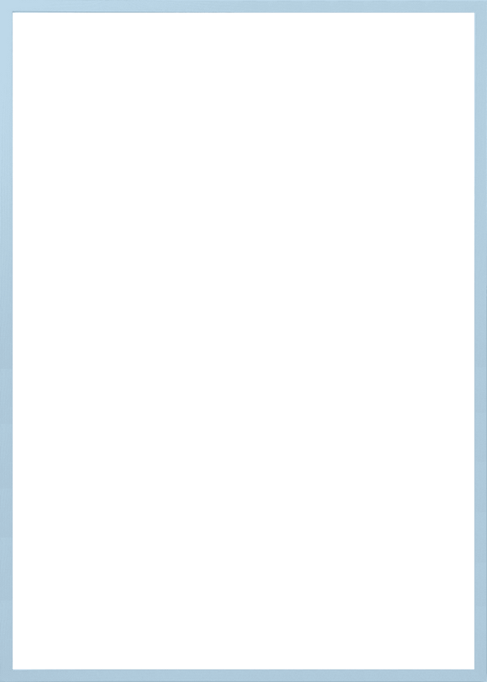 Light Blue Wood Frame