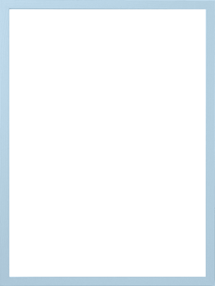 Light Blue Wood Frame
