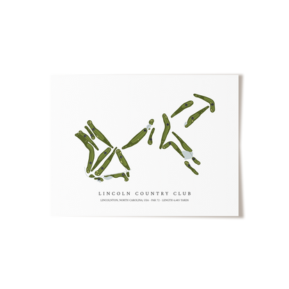 Lincoln Country Club | Golf Course Print | Unframed