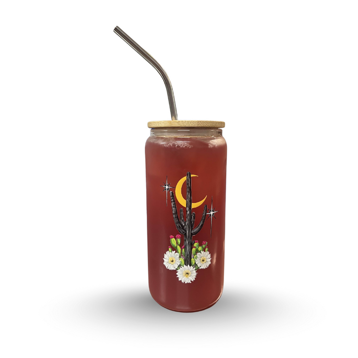 *Local Artist Series* 20 oz - Desert Bloom Glass Tumbler