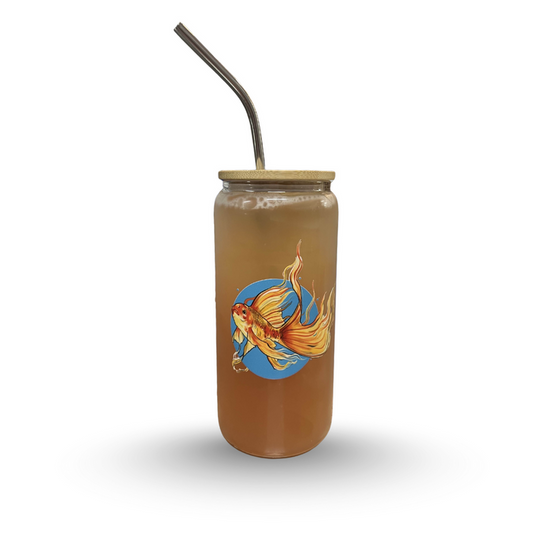 *Local Artist Series* 20 oz - Zen Fish Glass Tumbler