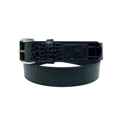 Loosey - Croc Skin Belt (Black)