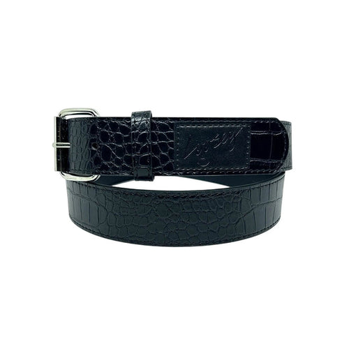 Loosey - Croc Skin Belt (Black)