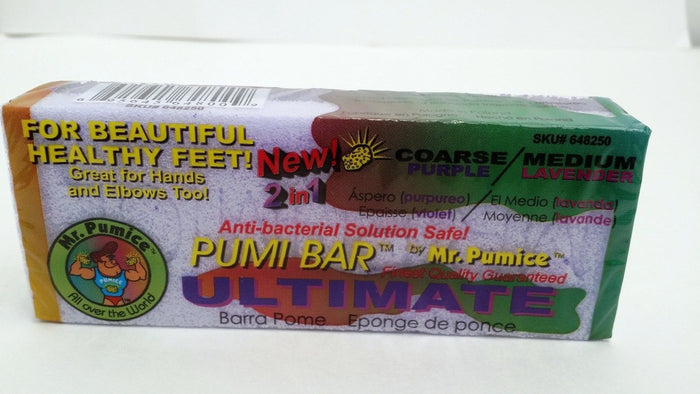 LOT of 12 - Mr. Pumice PUMI BAR ULTIMATE 2 IN 1 COARSE Purple/ MEDIUM Lavender