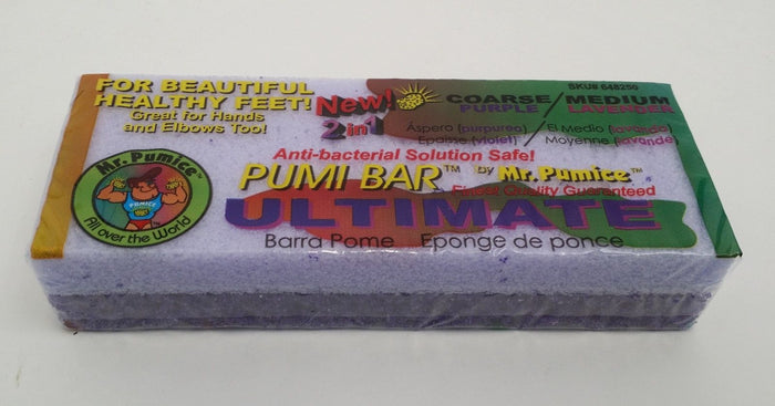 LOT of 12 - Mr. Pumice PUMI BAR ULTIMATE 2 IN 1 COARSE Purple/ MEDIUM Lavender