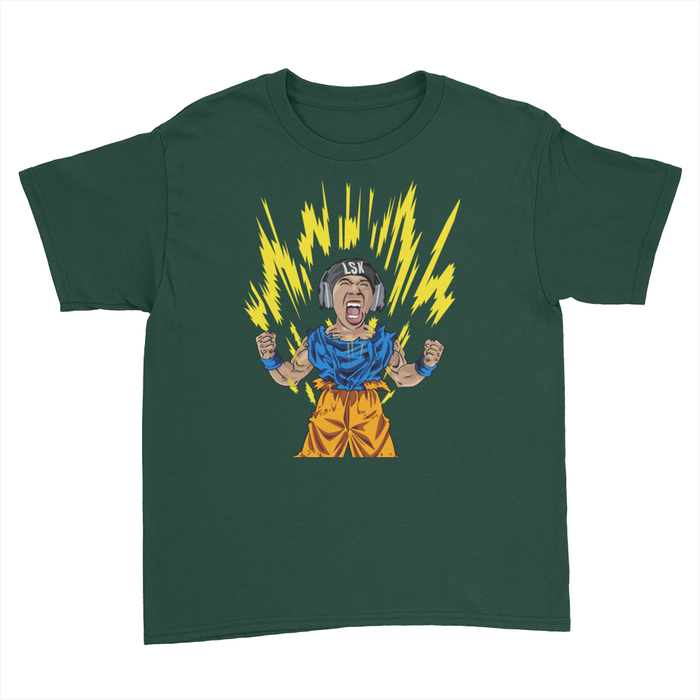 LSK Charged Up - Kids Youth T-Shirt Forest Green