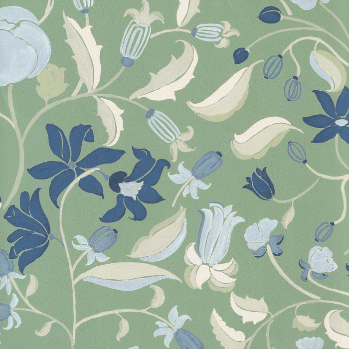Lulie Parsley custom hand-painted floral pattern by Pepper Home, inspired by a breezy backyard garden.