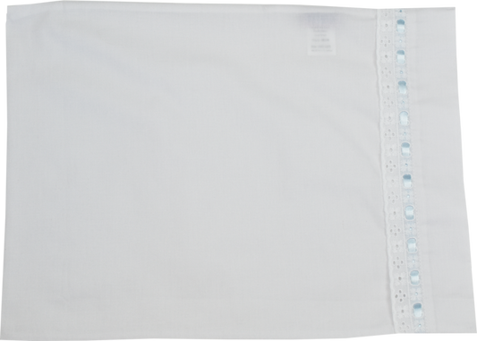 Lullaby Set Blue Ribbon Heirloom Pillow Case
