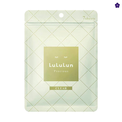 Lululun Precious Clear Facial Sheet Mask. Murasaki Cosmetics. Japanese Brightening Face mask. Japanese skincare. J-Beauty