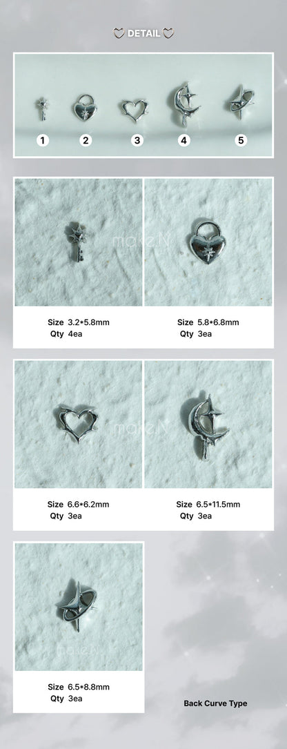 Make.N Orbit Star Nail Charm