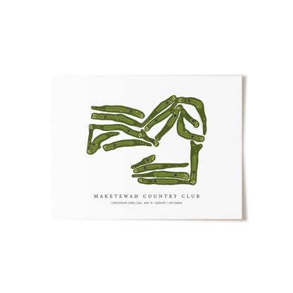 Maketewah Country Club | Golf Course Print | Unframed