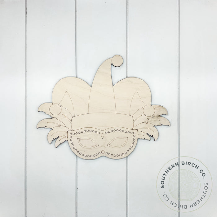 Mardi Gras Mask Blank (Jester Hat)