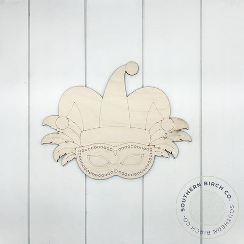 Mardi Gras Mask Blank (Jester Hat)