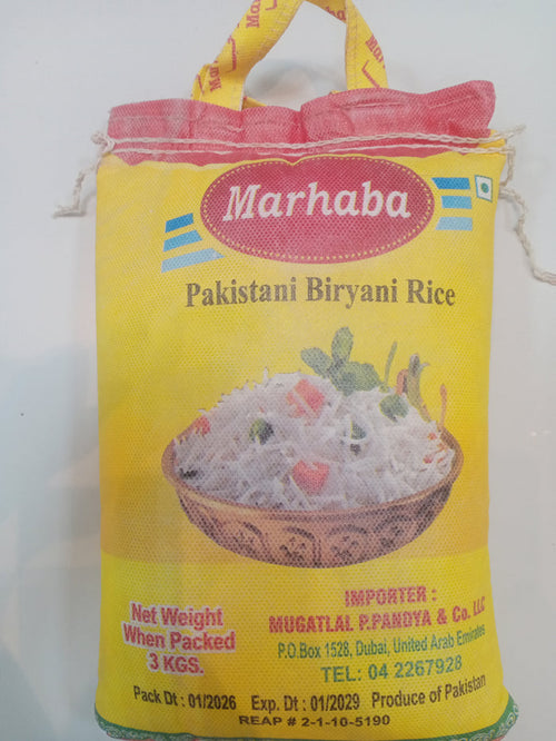 Marhaba Pakistani Biriyani Rice 3kg