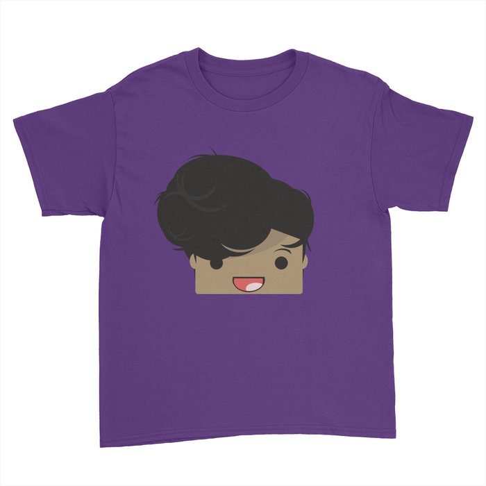 Marlin Logo - Kids Youth T-Shirt Purple