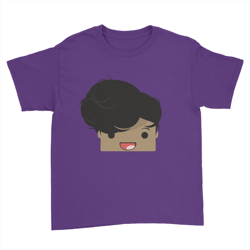 Marlin Logo - Kids Youth T-Shirt Purple