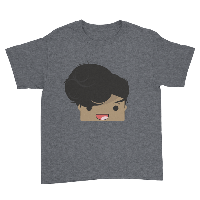 Marlin Logo - Kids Youth T-Shirt Dark Heather