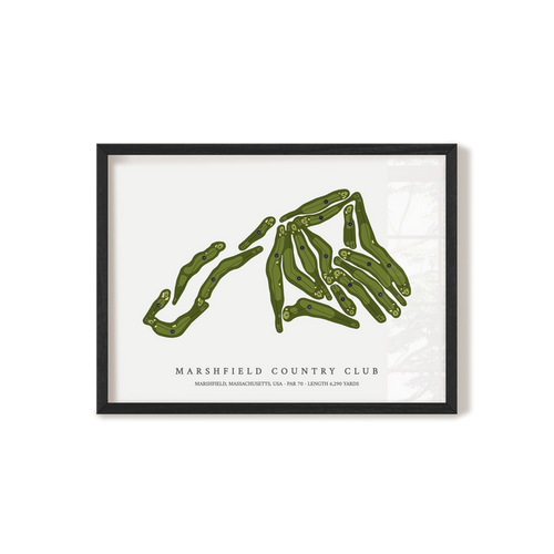 Marshfield Country Club | Golf Course Print | Black Frame