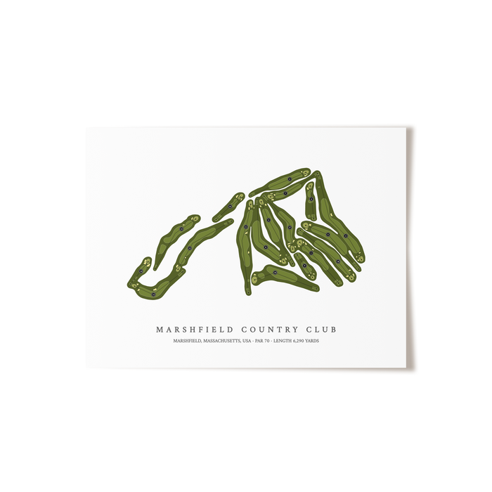 Marshfield Country Club | Golf Course Print | Unframed