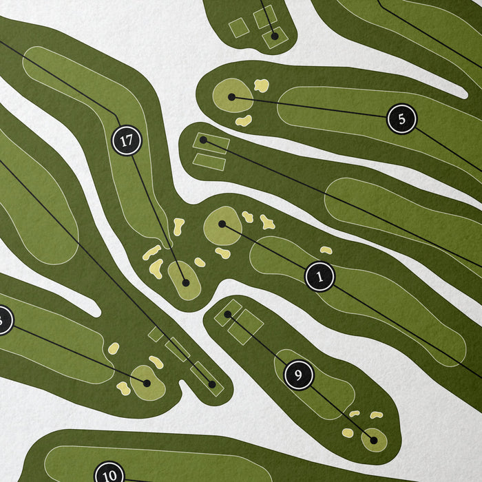 Marshfield Country Club | Golf Course Print | Close Up