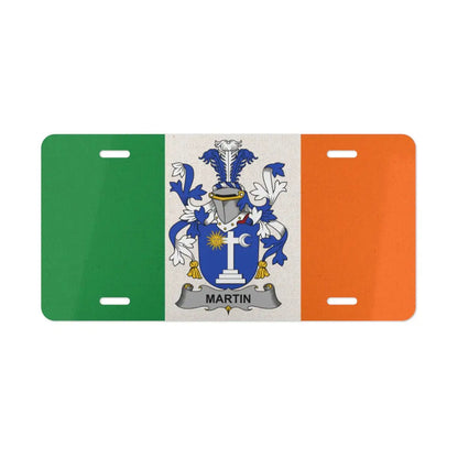 Martin Family Coat of Arms on Irish Flag