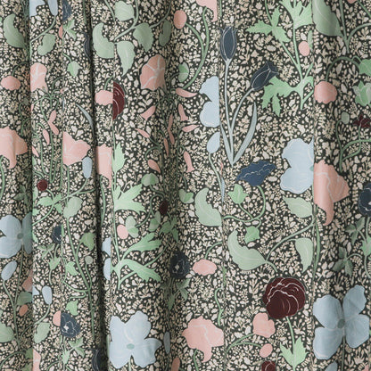 Matilda Unlined custom curtains by Pepper Home featuring delicate floral pattern in soft pastel tones.