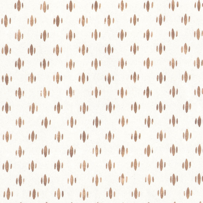 Maude Chestnut wallpaper with soft chestnut dots arranged in a subtle, elegant repeating pattern on a light background.