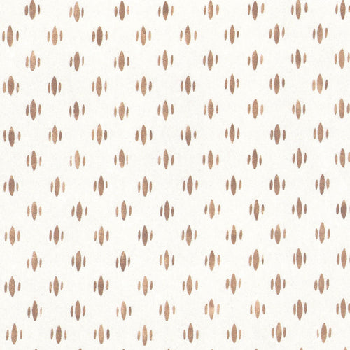 Maude Chestnut wallpaper with soft chestnut dots arranged in a subtle, elegant repeating pattern on a light background.