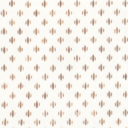 Maude Chestnut wallpaper with soft chestnut dots arranged in a subtle, elegant repeating pattern on a light background.