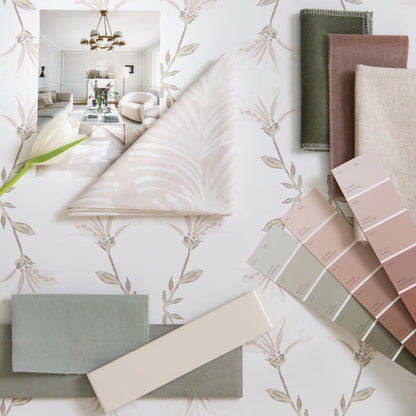 Mauve Velvet made-to-order fabric swatches with soft textures in muted tones, crafted in the USA with quick lead times