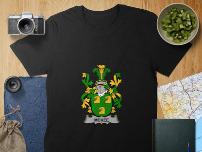Mckee Family Crest Personalized Graphic T-shirt