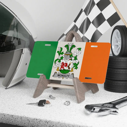 Irish Family Crest with McNulty Name Plate
