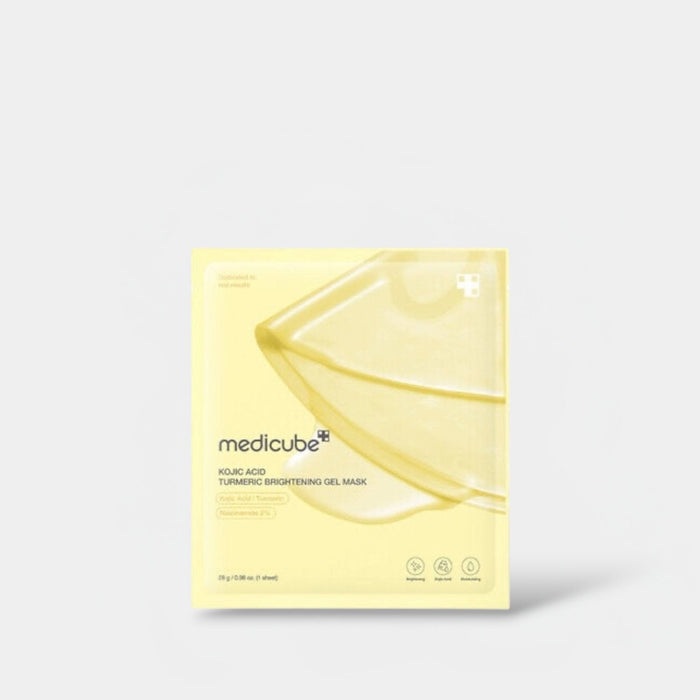 Medicube Kojic Acid Turmeric Brightening Gel Mask (1 Sheet) قناع جل تفتيح البشرة بالكركم وحمض الكوجيك من ميديكيوب - Princess Cosmetics Qatar