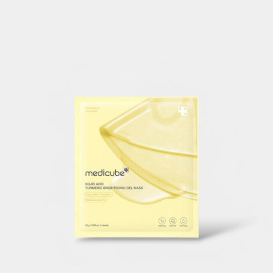 Medicube Kojic Acid Turmeric Brightening Gel Mask (1 Sheet) قناع جل تفتيح البشرة بالكركم وحمض الكوجيك من ميديكيوب - Princess Cosmetics Qatar
