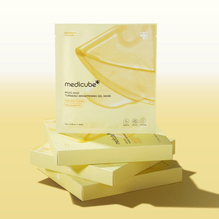 Medicube Kojic Acid Turmeric Brightening Gel Mask (1 Sheet) قناع جل تفتيح البشرة بالكركم وحمض الكوجيك من ميديكيوب - Princess Cosmetics Qatar