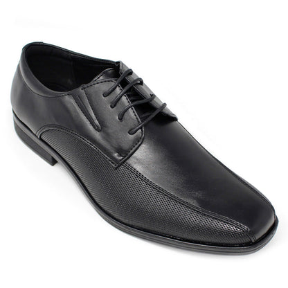 Men's Derby Lace Up Shoes- Black