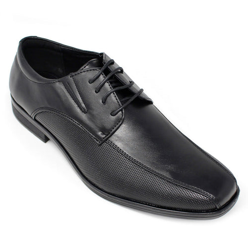 Men's Derby Lace Up Shoes- Black