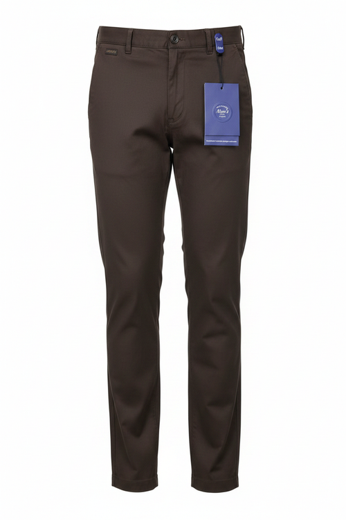 Dark Brown Khaki Pants - Full Length