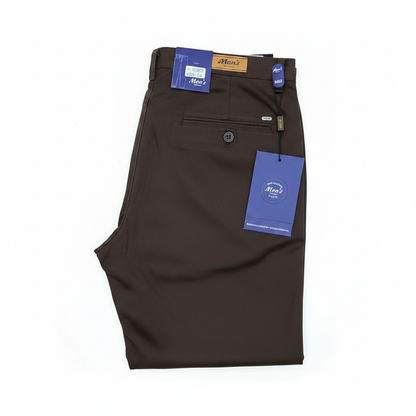Dark Brown Khaki Pants - White Background