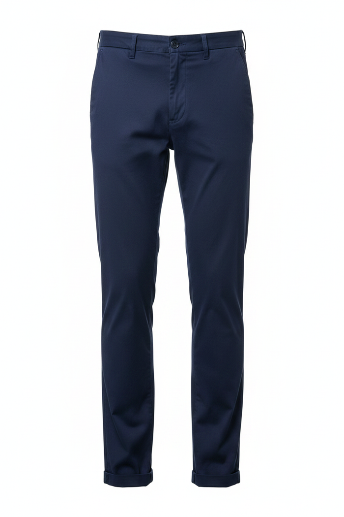 Navy Blue Khaki Pants - Full Length