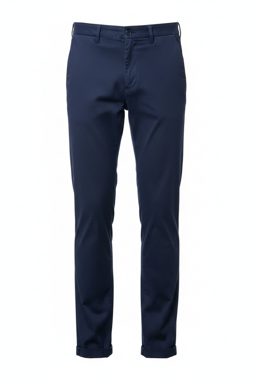 Navy Blue Khaki Pants - Full Length
