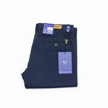 Navy Blue Khaki Pants - White Background