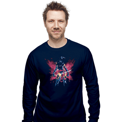 Long Sleeve Shirts, Unisex / Small / Navy