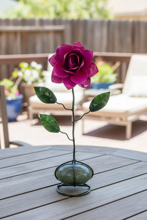 Metal art Rose Flower  MFLW005