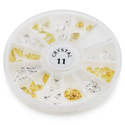 Metallic Nail Art Decals - Holidays Gold and Silver   Naio Nails