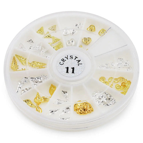 Metallic Nail Art Decals - Holidays Gold and Silver   Naio Nails