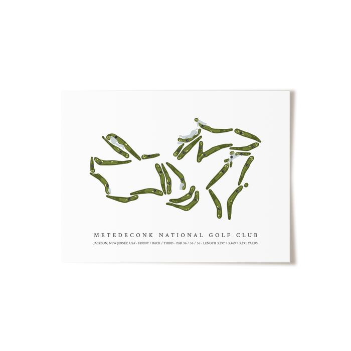 Metedeconk National Golf Club | Golf Course Print | Unframed