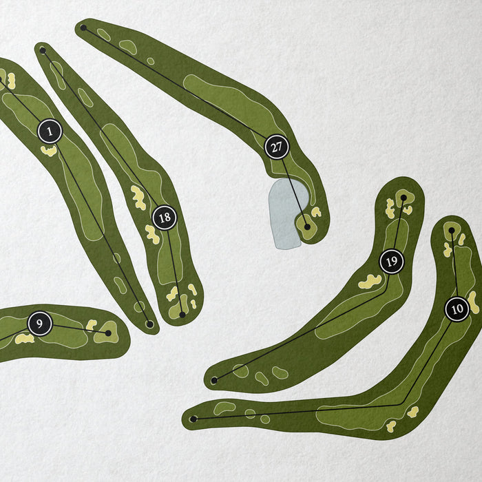 Metedeconk National Golf Club | Golf Course Print | Close Up