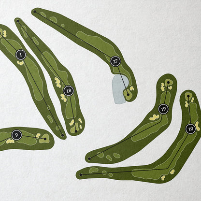 Metedeconk National Golf Club | Golf Course Print | Close Up