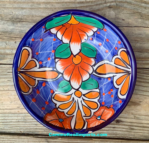 Mexican Talavera Pottery Bowl Plate 7.5" TPB75002